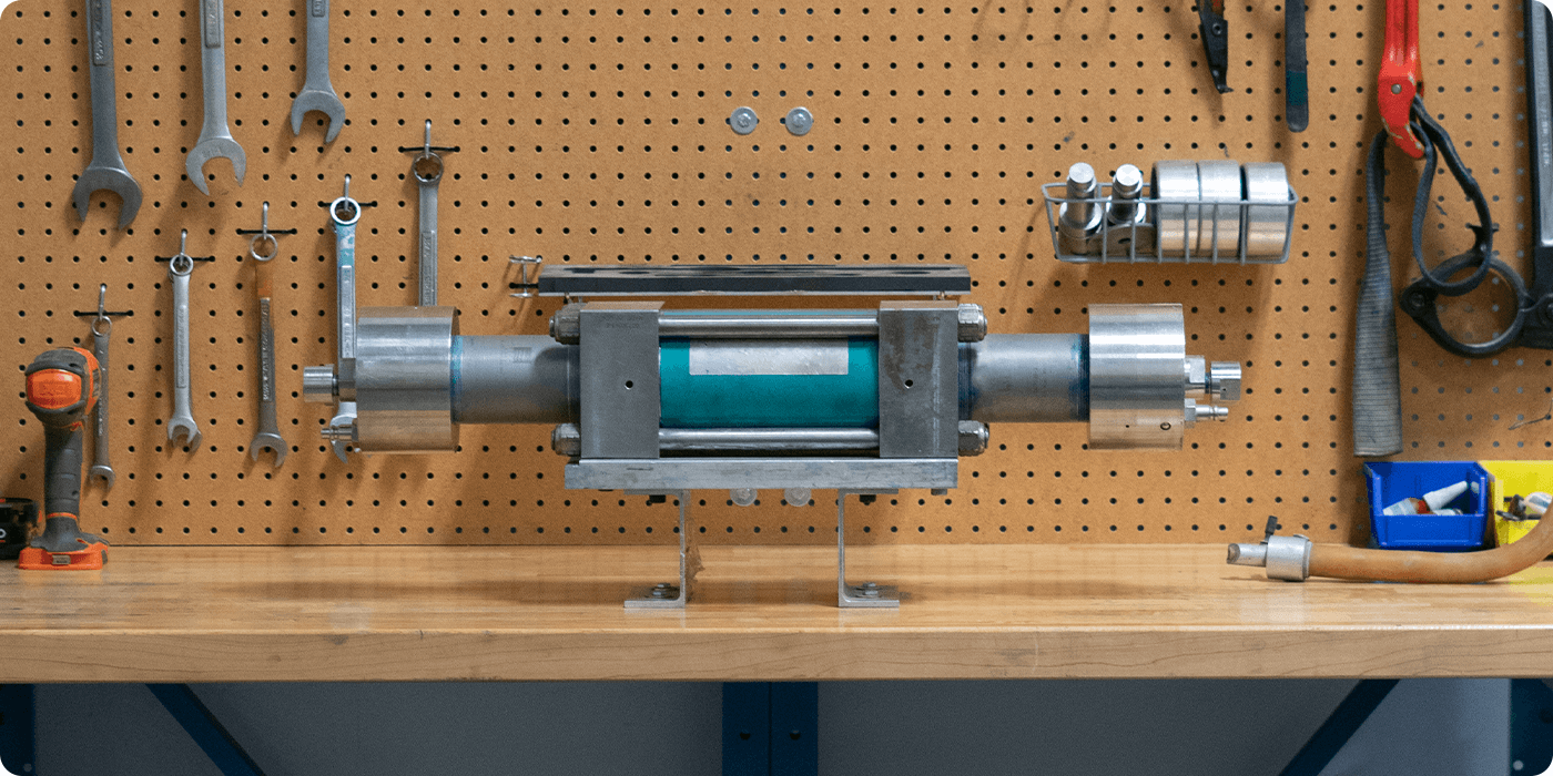 intensifier on workbench tabletop